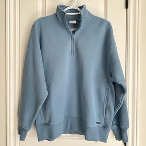BNWT Aritzia TNA Cozy Fleece Boyfriend 1/4 Zip Oversized Sweatshirt
